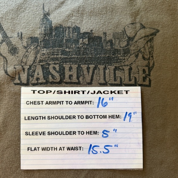 Brandy Melville John Galt Nashville T-Shirt Women Size Small Brown Retro Country - Picture 8 of 10